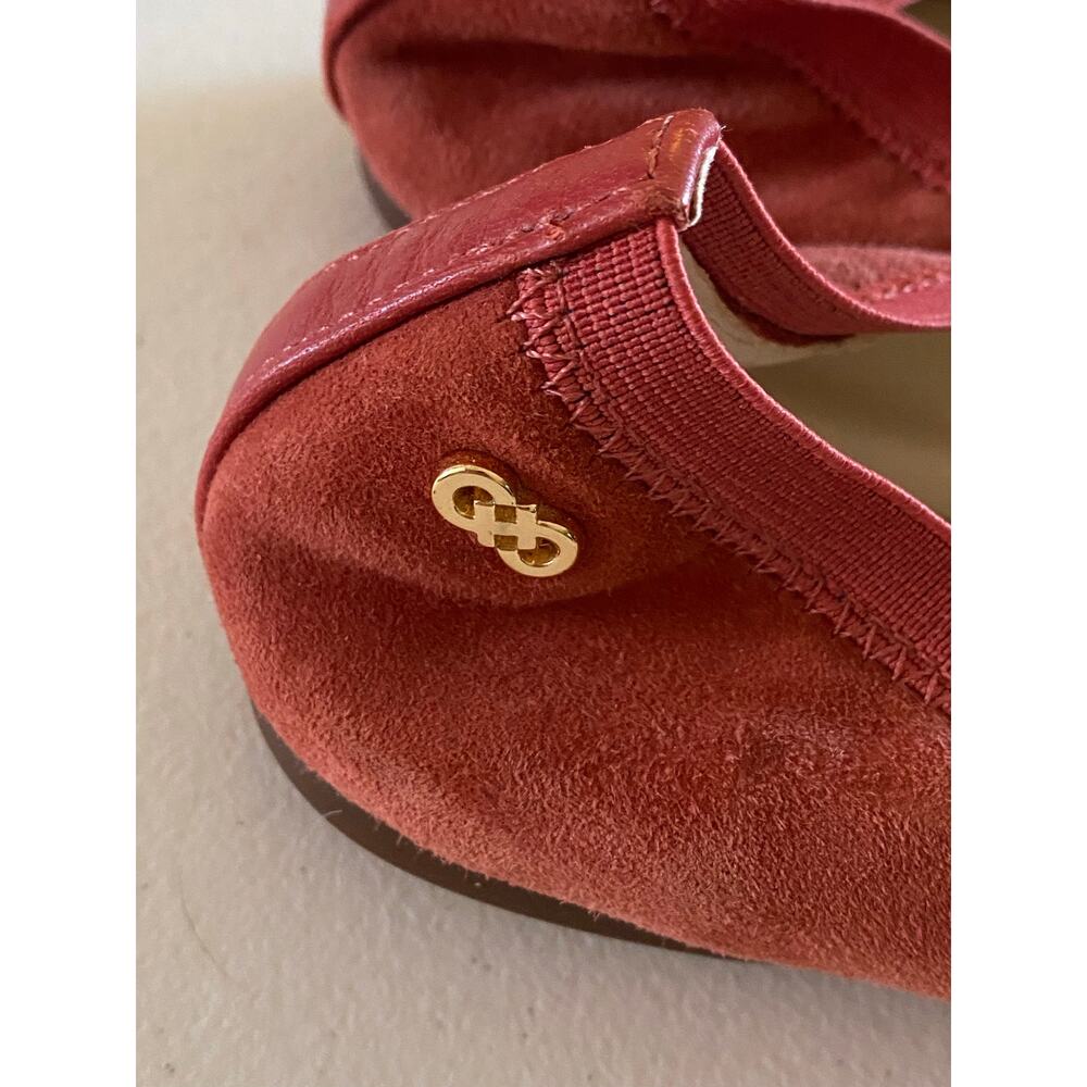 Cole Haan Preppy Women's 7 Ballet Flat Suede Leather Cap Toe Classic Chic - Picture 5 of 12